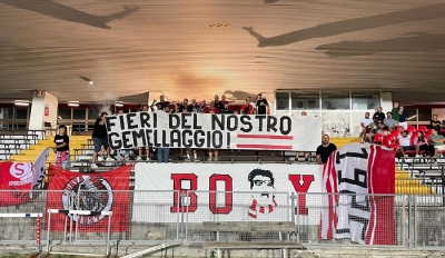 Maceratese - Settempeda: festa e gemellaggio fra i gruppi ultras