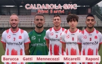 Caldarola Gnc: Ufficiali cinque nuovi arrivi, Gatti, Barucca, Raponi, Micarelli e Mennecozzi