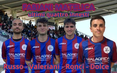Fabiani Matelica: si chiude il mercato con un poker di qualit&agrave;; Russo, Valeriani, Ronci e Dolce