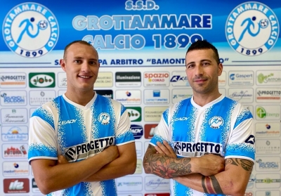 Ancora due colpi di mercato per il Grottammare: L'attaccante Pelliccetti e il difensore Capretti.
