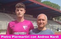 Tolentino: il giovane Pietro Piermartiri, difensore classe 2005 resta con i cremisi