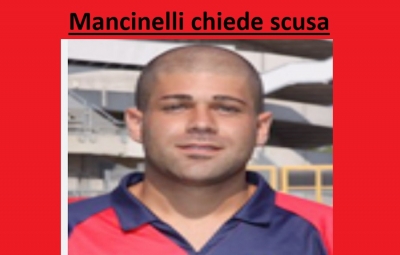 Matteo Mancinelli chiede scusa a Pagnotta. "ho meritato la squalifica"