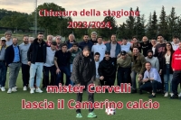 Camerino: il "grazie" del presidente Falzetti. Arriva anche l'annuncio della separazione con Cervelli