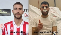 Chiesanuova: Brutto infortunio per il centrocampista Alex Morettini