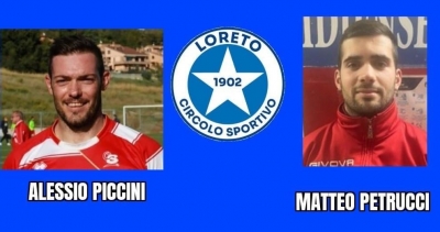 Calcio Mercato: Loreto scatenato con gli arrivi di Petrucci e Piccini
