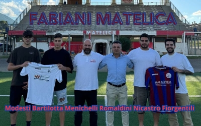 Fabiani Matelica, arriva Modesti con tre graditi ritorni; Nicastro, Fiorgentili e Thomas Bartilotta.