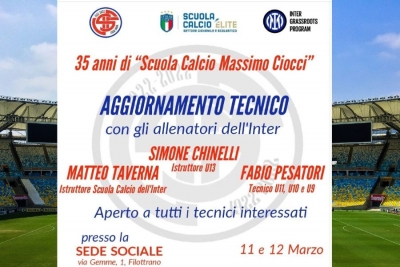 Filottranese: festeggia 35 anni di attivit&agrave; "Scuola Calcio Massimo Ciocci"