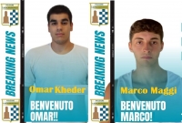 Folgore Castelraimondo: Marco Maggi e  Omar Kheder, due nuovi arrivi per mister Carucci