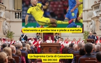 Avviso per i calciatori: l'intervento a gamba tesa e piede a martello &egrave; reato, non un semplice cartellino