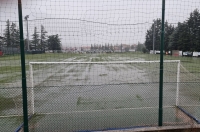 Nubifragi nelle Marche. campi di calcio allagati e gare rinviate