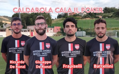 Caldarola Gnc,altri quattro nomi per mister Raffaeli: Riccardo e Giuseppe De Ronzi, Frapiselli e Battellini