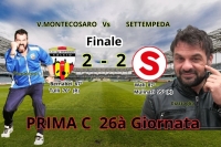 Vigor Montecosaro - Settempeda: spettacolo puro! Un PUNTO d'oro per i settempedani. VIDEO RETI E INTERVISTE