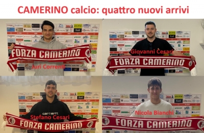 Camerino calcio: tre nuovi attaccanti e un difensore per mister Giacometti