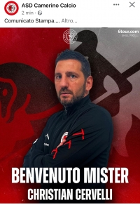Cristian Cervelli &egrave; il nuovo tecnico del Camerino