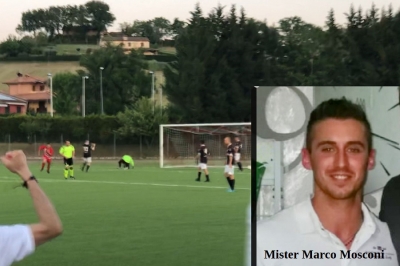 Fabiani Matelica festeggia 40 anni di storia. Mister Marco Mosconi saluta il gruppo.