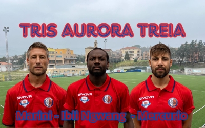 Mercato Aurora Treia: arrivano Alex Marini, Paolino Mercurio e Amos Rodrigue Ibii Ngwang.